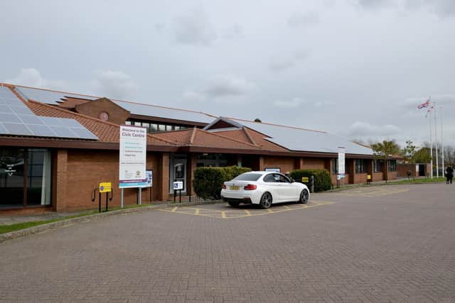 The Testing Site was in the car park of Mansfield Civic Centre