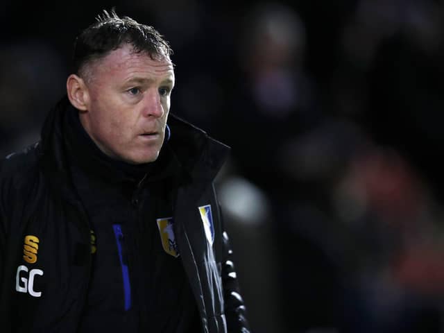 Graham Coughlan is happy with where Mansfield are at. (Photo by Naomi Baker/Getty Images)