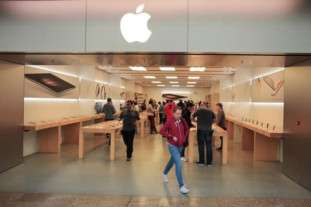 The Apple store at Meadowhall. Picture: Tom Maddick/Ross Parry/SWNS.