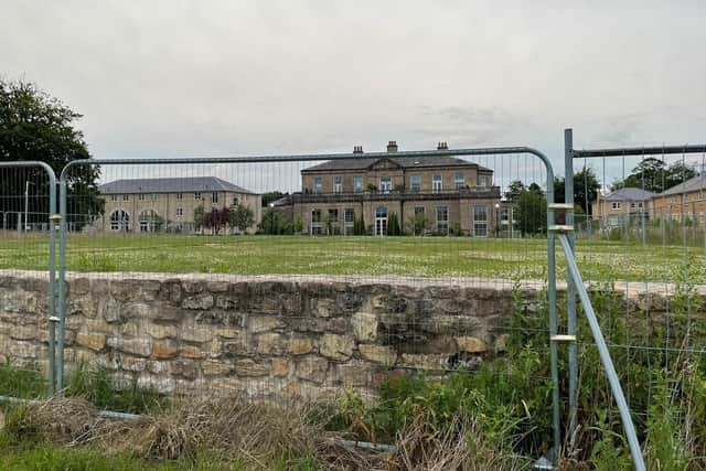 The application site and Berry Hill Hall.