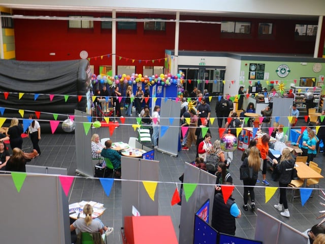 Hundreds of students from all college campuses came to enjoy the three-day event.