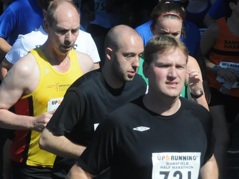 Thousands of runners have taken part in the Mansfield Half Marathon down the decades. Can you spot anyone you know here?