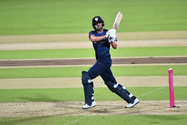 Matt Critchley says good bowling has helped his transition as Derbyshire's new captain. (Photo by Nathan Stirk/Getty Images)