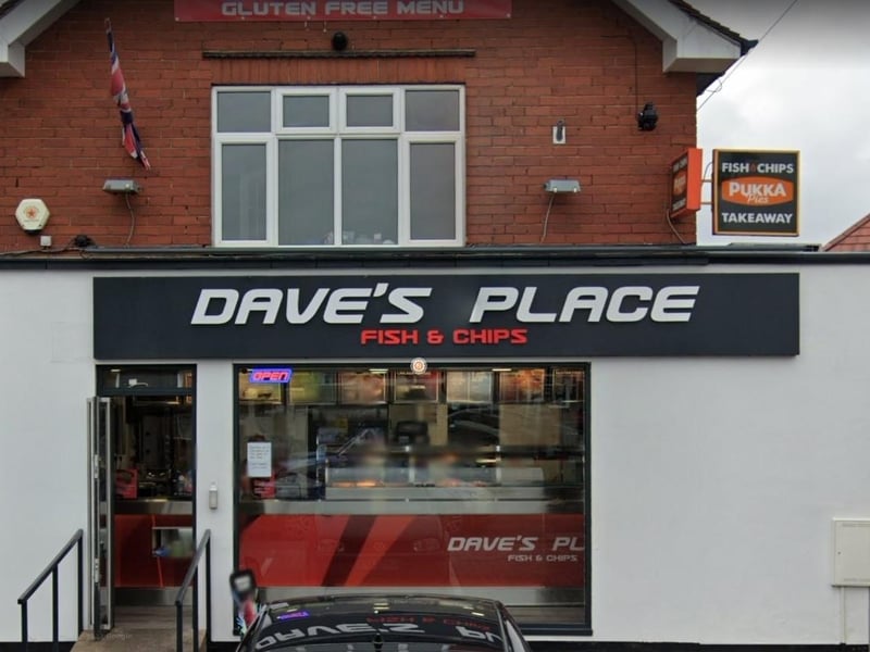 Dave's Place Fish and Chip Shop on Violet Hill, Mansfield.