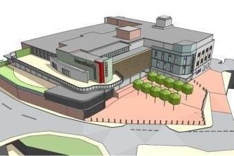 An artist's impression of Mansfield Council's planned Beales development.