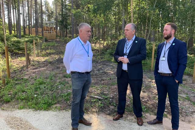 Ashfield MP Lee Anderson visited Portland College to see how it had coped during lockdown.