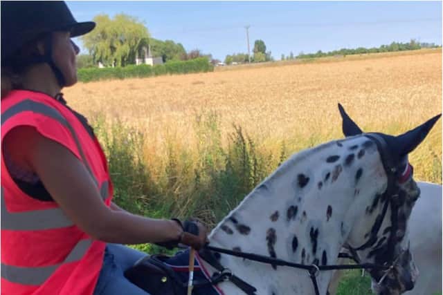 Anita Marsh is making the most of the second lockdown with her horses.