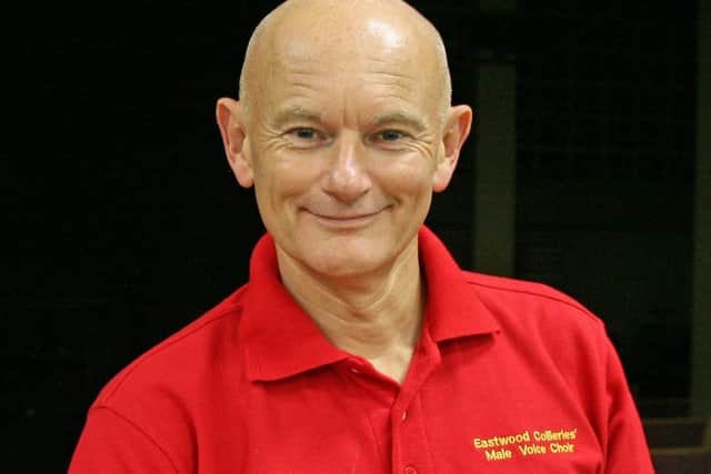 Choir chairman Ian Baxter, who is also head teacher of Underwood Primary School.