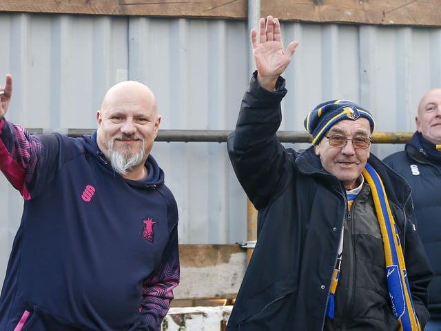 Mansfield Town fans who watched the 1-0 win at Barrow.