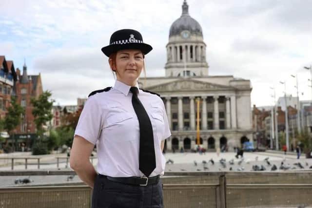 Police are urging people in Nottinghamshire to help make their streets safer by handing in knives and other weapons during a national week of action. Pictured Chief Inspector Kylie Davies