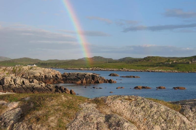 Jan Birse was in the right place at the right time to photograph this rainbow over Fidden Farm, in Mull.