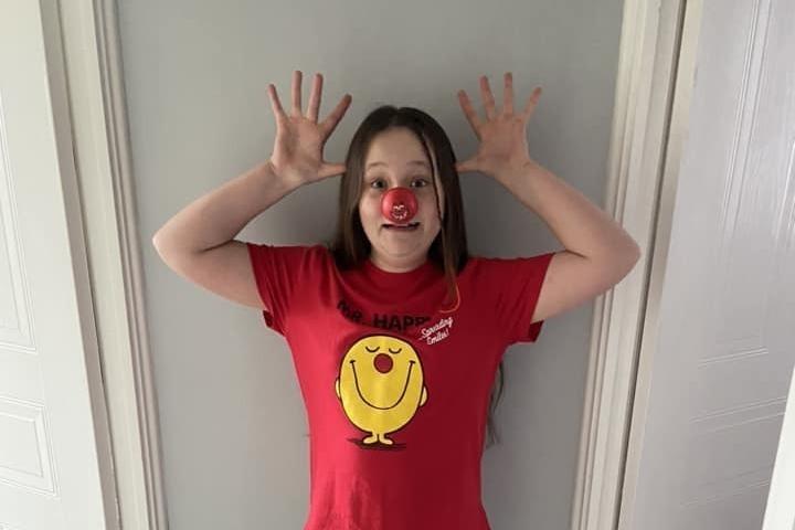 This brilliant snap is from Red Nose Day 2024.