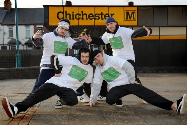 The Bad Taste Cru was pictured at at Chichester Metro Station where they helped to launch the under 16's Smartcard in 2011. Remember this?