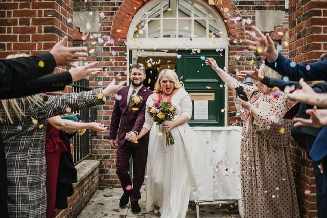 Leonie married on 23.10.20. She said: 'Our perfect small, big day. Just awaiting the arrival of our son now to complete a pretty amazing, if a little up and down 2020.' Picture: Anthony R Turner Photography