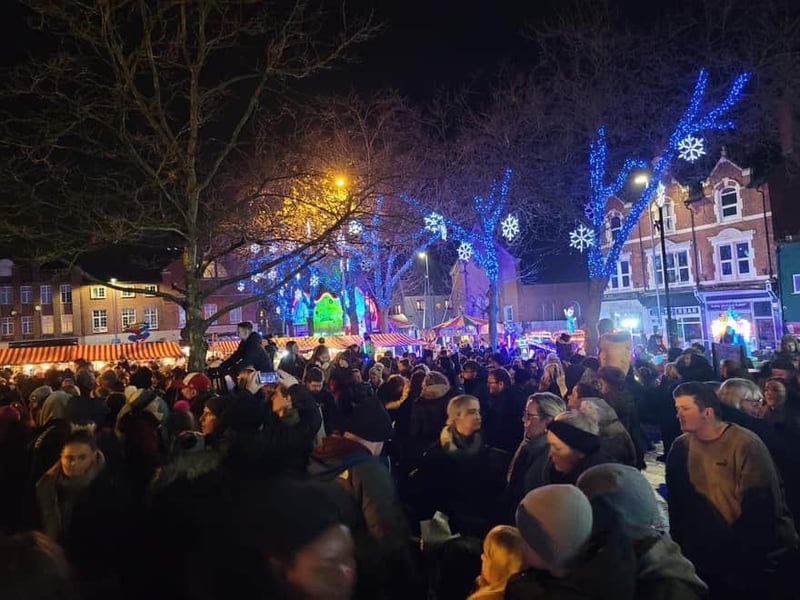 The big Hucknall switch-on will be on December 3 in the market place and High Street from 4.30pm with a Christmas market, a stage with community performances and hot food and drinks.