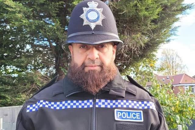 PC Hakeem Ahmed, of Nottinghamshire Police.