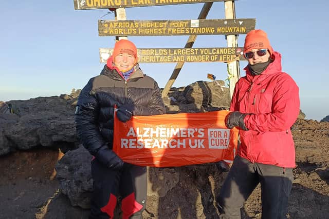 Dani and Kim at the summit