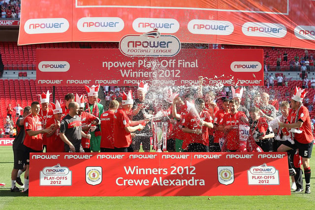 Crewe finished 11 points behind fourth-placed Southend United before going on to beat Cheltenham Town 2-0 in the play-off final.