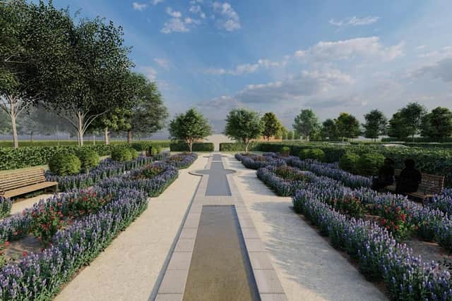 An artist's impression of how the planned crematorium could look.