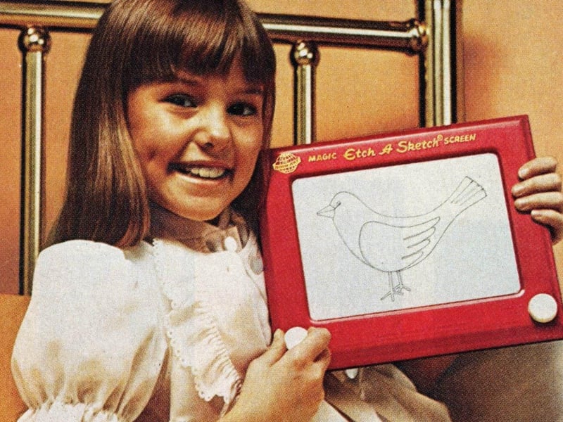 Every 80's kid probably owned an etch-a-sketch, whether a budding artist in the making or someone who just wanted to doodle and mess around. They were a brillaint way of distracting the mind and being able to draw on the go without the hassle of transporting your arts and craft sets.
