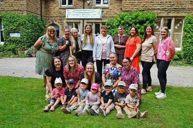 Staff, current and former children at Brooklyn Day Nursery celebrate its birthday milestone and 'outstanding' Ofsted report.
