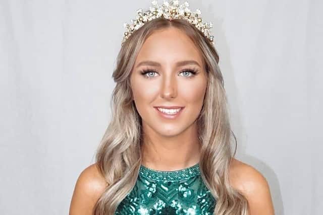 Nikita Wilson, 22, who is a finalist in the Miss Natural Beauty England/UK competition.
