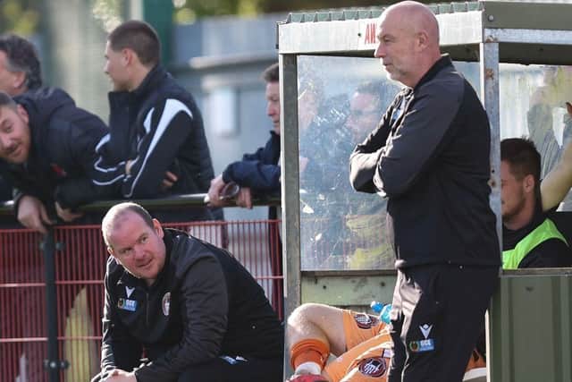 Ian Birtly and Ian Cotton - joined AFC Mansfield management team this week.