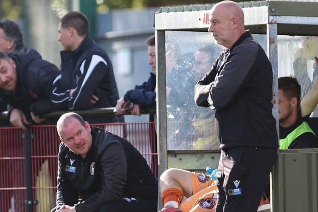 Ian Birtly and Ian Cotton - joined AFC Mansfield management team this week.
