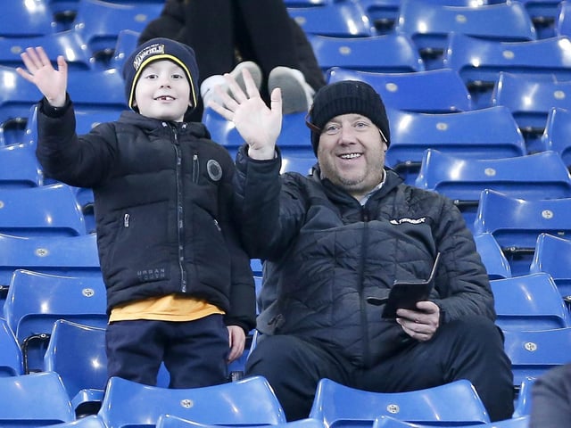 Stags fans during the Emirates FA Cup Second Round match against Sheffield Wednesday at Hillsborough.