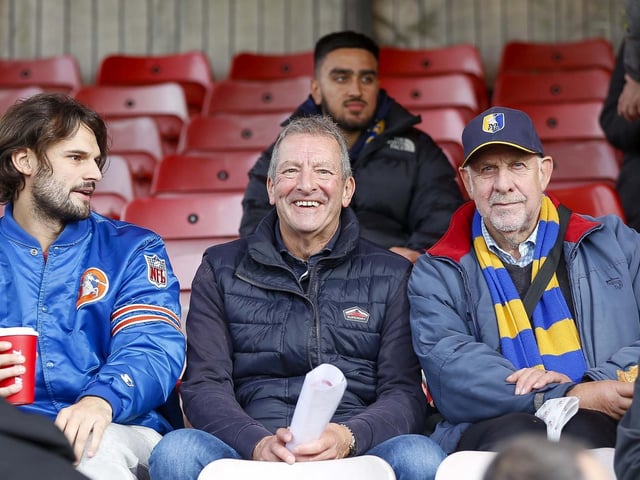 Stags fans make the long trip to Crawley.