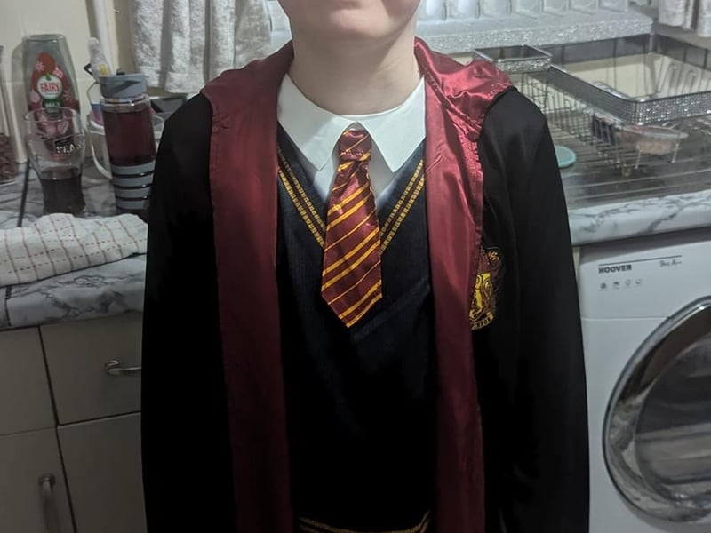 Alfie, age 10, as Harry Potter.