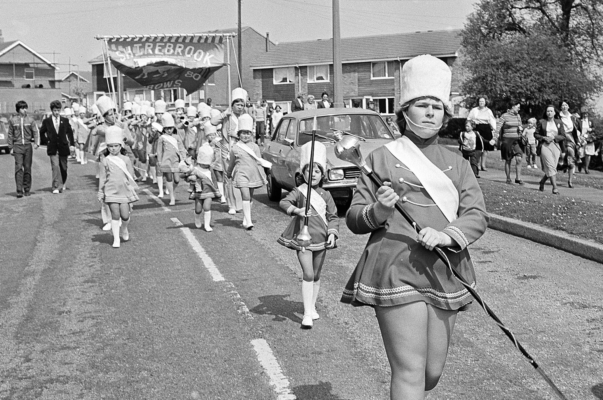 Shirebrook Rainbows Jazz Band - can you spot any familiar faces in the procession?