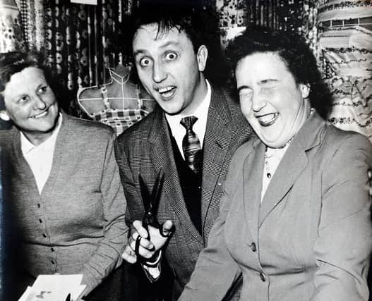 George Eyre captured the laughs as comedian Ken Dodd opened a trade exhibition.
