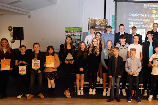Some of the winners at the awards ceremony. Picture by Paul Horton.