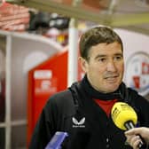 NIgel Clough after the Sky Bet League 2 match against Crawley Town FC at The Broadfield Stadium, Saturday 16 December2023 
Photo credit -  Chris & Jeanette Holloway / The Bigger Picture.media