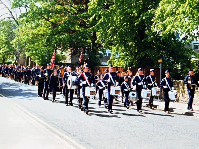 2nd Sutton in Ashfield Boys and Girls Brigade Band at Mansfield Battalion Church Parade