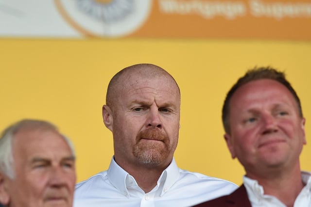 Former Burnley manager Sean Dyche takes in a game of football at the One Call Stadium.