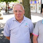 Twin brothers Mark and Martin Smith in Mansfield town centre.