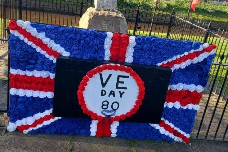 Paul Townsend captured this tribute in Langwith for the 80th anniversary of VE day.