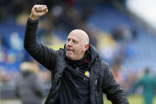 Mansfield First Team Coach Andy Garner during the Sky Bet League 2 match against Colchester Utd at the One Call Stadium, 23 March 2024, Photo credit Chris & Jeanette Holloway / The Bigger Picture.media