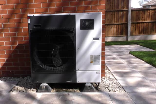 Air source heat pump at one of the council's properties
