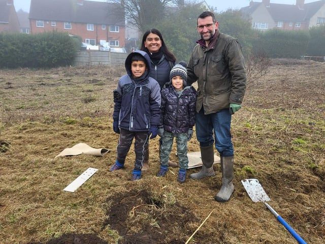 Anita Evans and her family planted 28 trees between them