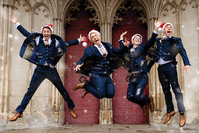 Singing troupe G4, former stars of 'The X Factor', have launched their biggest and best Christmas tour to date -- and among the beautiful venues for the 34 shows is Southwell Minster. Jonathan, Lewis, Mike and Duncan visit the minster next Tuesday (7.30 pm to 10.30 pm) as they recall the festive musical experiences of their childhoods. Expect to hear timeless classics such as 'When A Child Is Born', 'Silent Night' and 'All I Want For Christmas'.