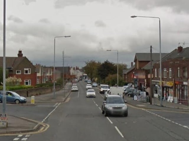 Watnall Road in Hucknall oppostie Peppers and Storth Avenue.
