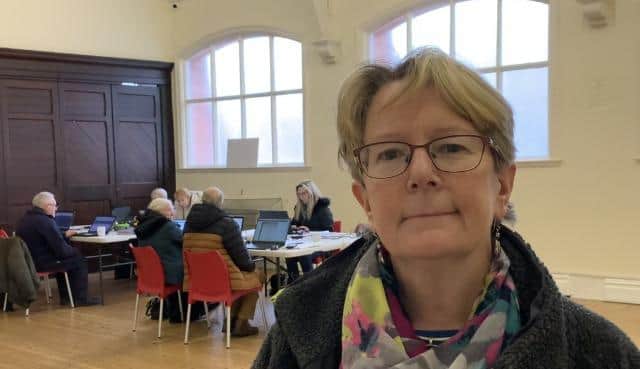 Maddy Pritchard, director of Vibrant Warsop, at the Family History group at Warsop's former Methodist Church.