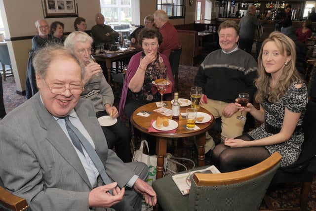 Hucknall's Denis Robinson pictured at his leaving event.