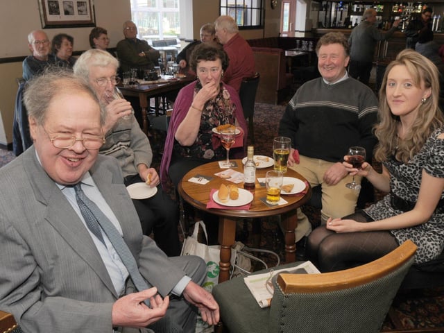 Hucknall's Denis Robinson pictured at his leaving event.