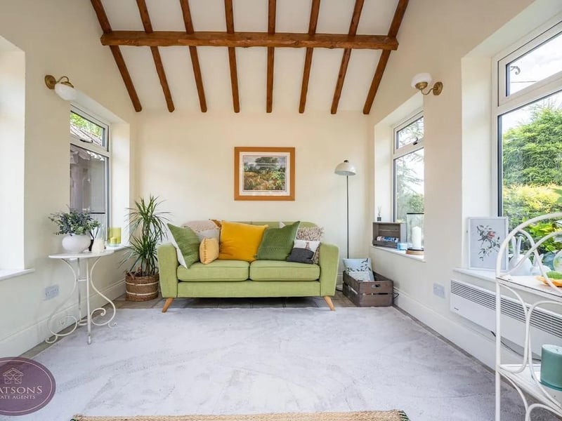 A stunning characterful space with feature ceiling beams and an abundance of natural light