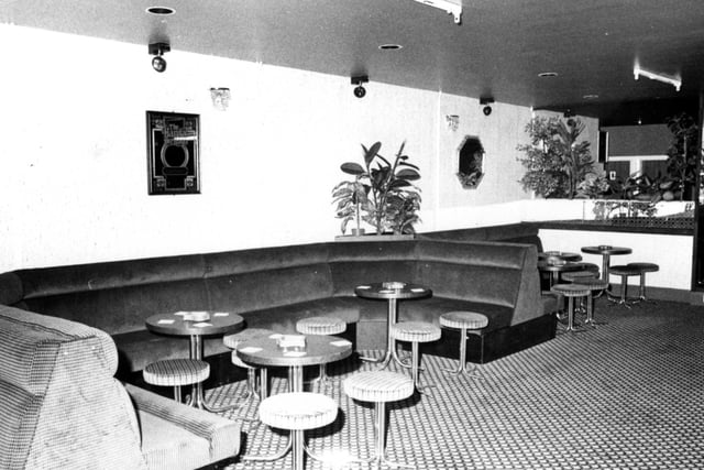 The plush new interior of Asters nightclub, Seaton Carew, in 1983.
