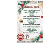 North Notts Cat Rescue to host three Christmas Fairs.